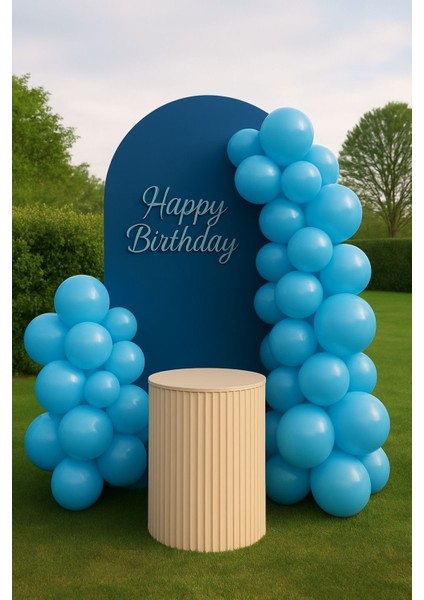 10 Adet Pastel Tonu Mavi Renk 12INÇ Mavi Balon-Doğum Günü Parti Süsleri Balon