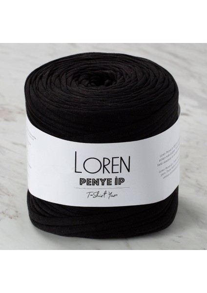loren penye kumaş el örgü ıpi siyah - 33 - 33499
