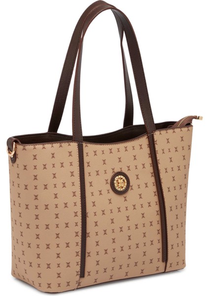 Bej Print Kadın Omuz Çantası - S1WPR0000804-T2E indirimleri