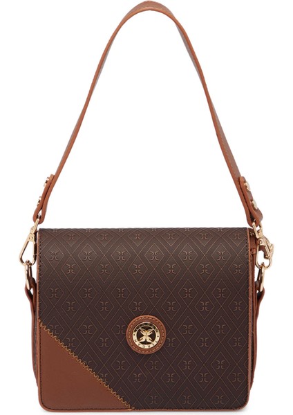 Kahve Print Kadın Omuz Çantası - S1WPR0000807-R1P indirimleri