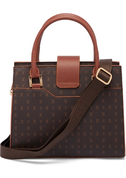 Kahverengi Print Kadın Omuz Çantası - S25K1PR09184-T4J indirimleri