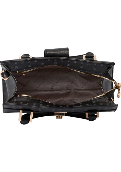 Siyah Print Kadın Omuz Çantası - S25K1PR09184-T0E