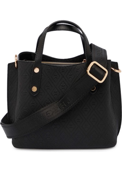 Siyah Print Kadın Omuz Çantası - S1WPR0000806-R0P