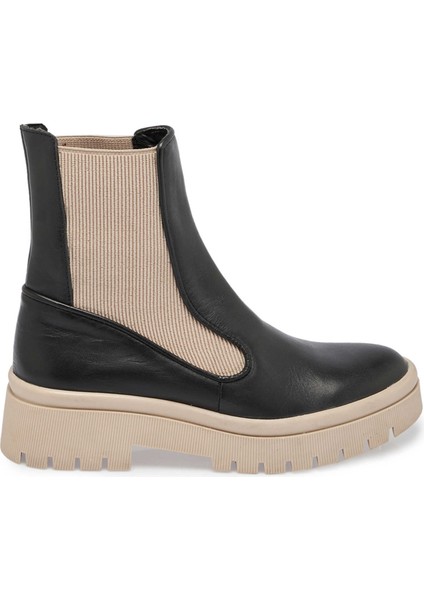 Siyah Hakiki Deri Kadın Bot - K23K1BT66942-A55