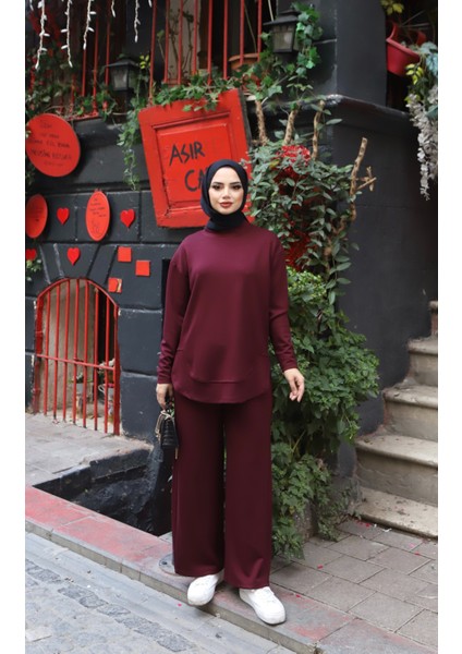 Oval Kesim Modal Pantolonlu Takım fiyatları