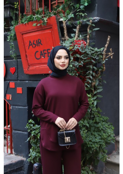 Oval Kesim Modal Pantolonlu Takım fırsatları