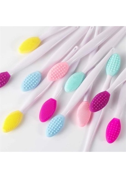 ® 2 Adet Dudak Fırçası Peeling Etkili Gözenek Siyah Nokta Temizleyici Akne Giderici Çift Yönl indirimleri