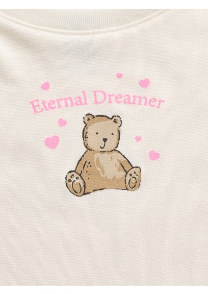 Kız Çocuk Kahverengi Geri Dönüştürülmüş Pijama Takımı modelleri