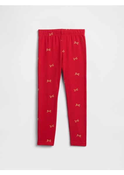 Kız Bebek Kırmızı Gap Pull-On Stretch Jersey Tayt