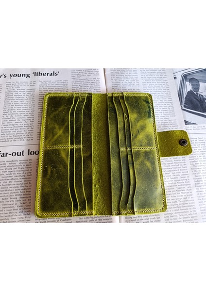 Kesimden Dikime Tamamen El Emeği Gerçek Deri Cüzdan 12 Kart 2 Bölme Alanı (19.4cm*8,5cm) Ll3 indirimleri