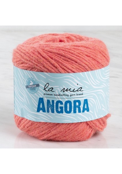 La Mia Angora 50GR Turuncu El Örgü Ipi - L126 - 33798