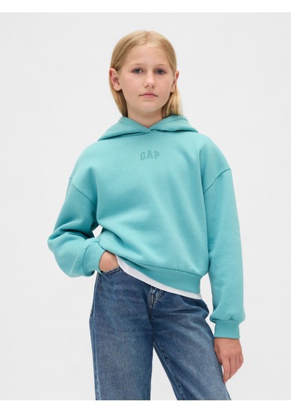 Kız Çocuk Mavi Vintagesoft Gap Logo Sweatshirt
