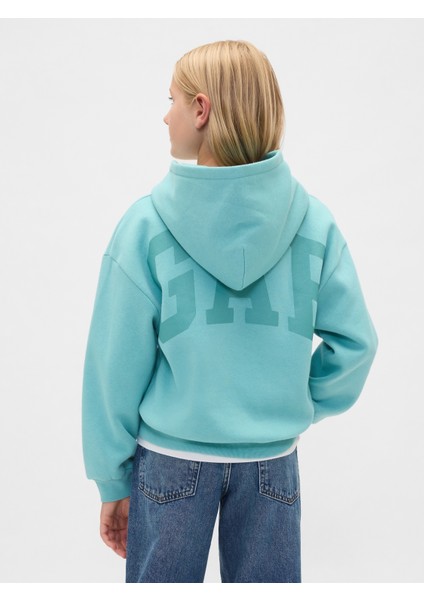 Kız Çocuk Mavi Vintagesoft Gap Logo Sweatshirt modelleri