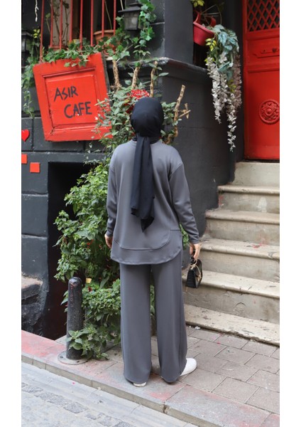 Oval Kesim Modal Pantolonlu Takım indirimleri