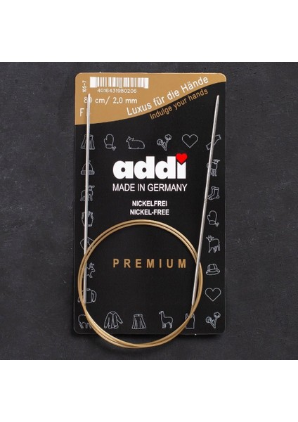 Addi 2mm 80CM Klasik Misinalı Şiş- 105-7