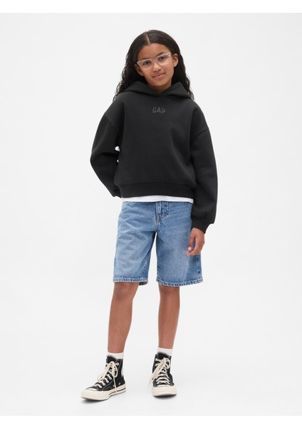 Kız Çocuk Siyah Vintagesoft Gap Logo Sweatshirt modelleri