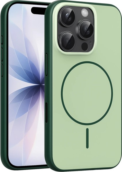 CPT05 Apple iPhone 16 Pro Max Neva Magsafe Kapak - Koyu Yeşil
