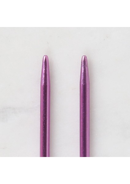 Loren Cratfs 2,5 mm 35 cm Mor Metal Örgü Şişi - Lr modelleri