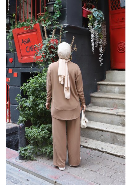 Oval Kesim Modal Pantolonlu Takım indirimleri