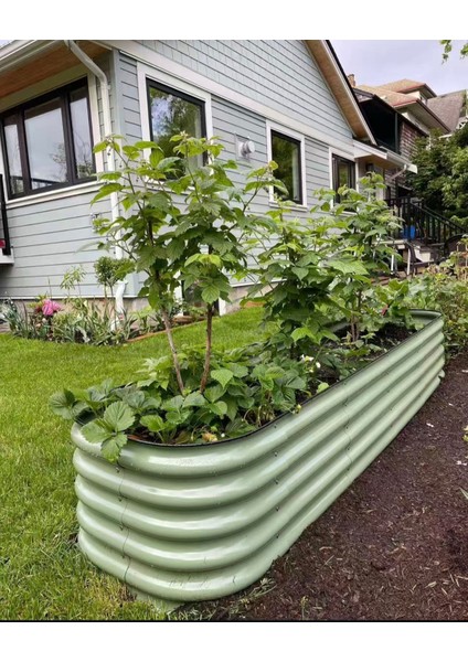 Yükseltilmiş Bahçe Yatağı Seti Metal 195X60X43CM Modüler Sebze Yatağı (6 Farklı Kurulum Olanağına Sahip) modelleri