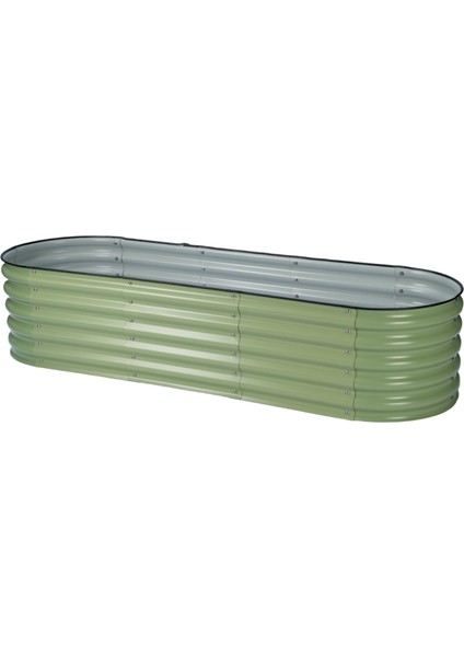 Yükseltilmiş Bahçe Yatağı Seti Metal 195X60X43CM Modüler Sebze Yatağı (6 Farklı Kurulum Olanağına Sahip) fırsatları