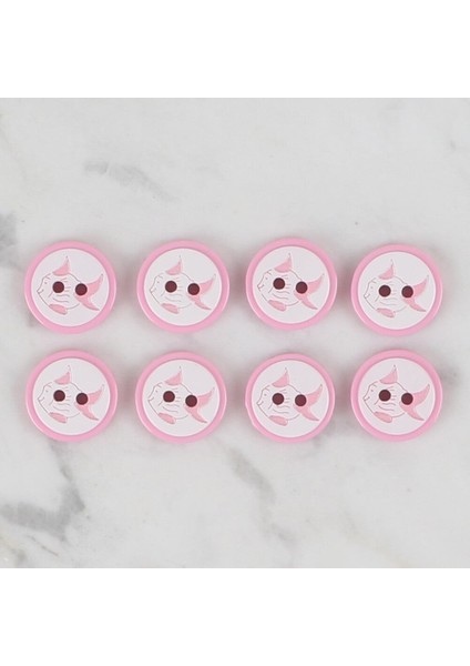 Loren Crafts Pembe 8 Li Balık Düğme - 571 fiyatları