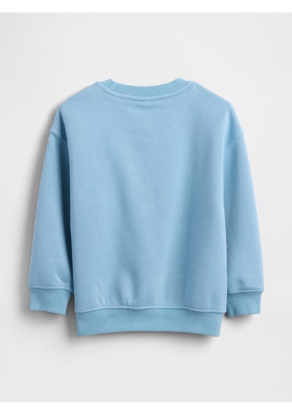 Erkek Bebek Açık Mavi Vintage Soft Snoopy Logo Sweatshirt fiyatları