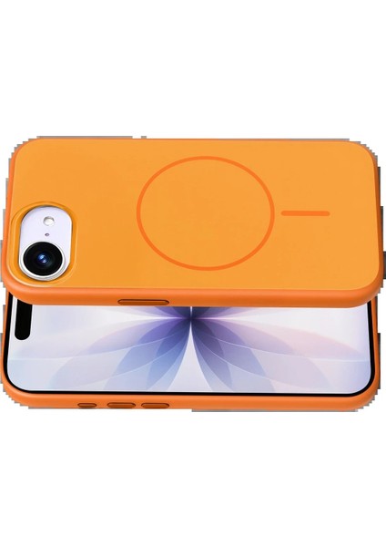 CPT05 Apple iPhone 16E Neva Magsafe Kapak - Turuncu modelleri