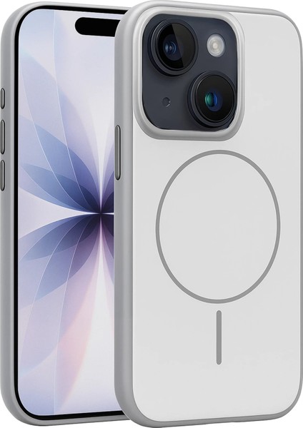 CPT05 Apple iPhone 14 Neva Magsafe Kapak - Gri