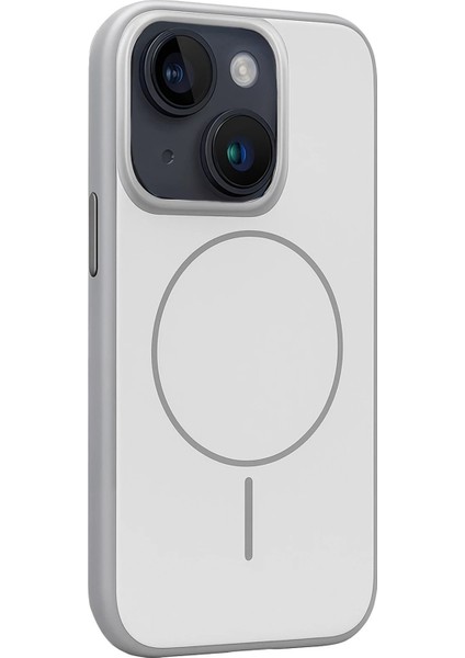 CPT05 Apple iPhone 14 Neva Magsafe Kapak - Gri modelleri