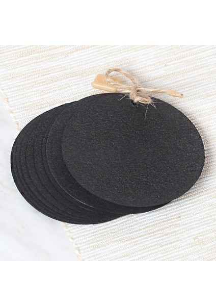 Loren 10'lu Yuvarlak Siyah Etiket ve Klipsli Etike fiyatları