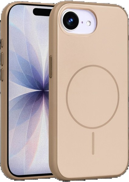 CPT05 Apple iPhone 16E Neva Magsafe Kapak - Gold