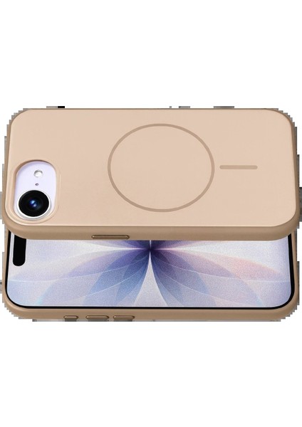 CPT05 Apple iPhone 16E Neva Magsafe Kapak - Gold modelleri
