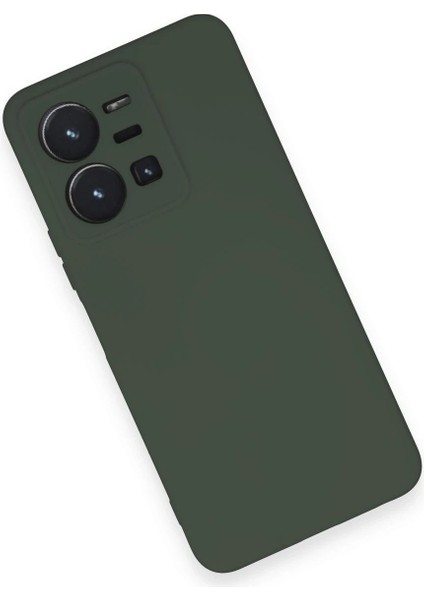 Newface Vivo Y35 Kılıf Nano Içi Kadife Silikon - Koyu Yeşil modelleri