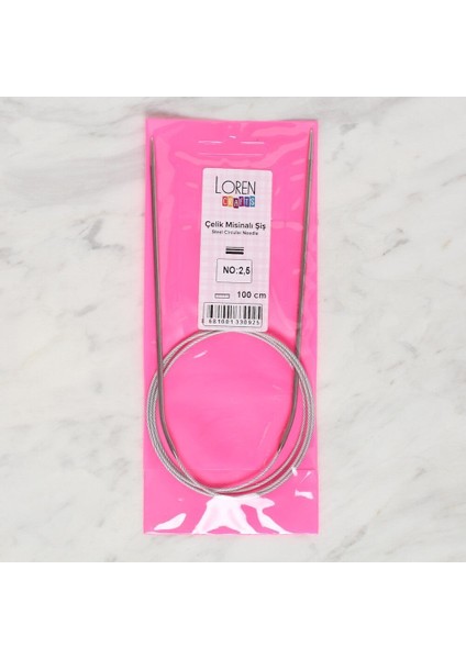 Loren Crafts 2.5 mm Çelik Misinalı Şiş 100 cm fiyatları