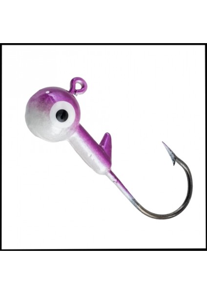 Uyguna-Yakala mor Beyaz - 6 Gr- Kurşunlu Olta Iğnesi- Zoka -ALA.178