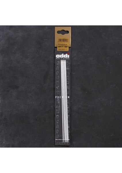 Addi 2,5mm 20CM 5 Li Çorap Şişi - 201-7