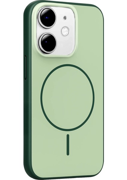 CPT05 Apple iPhone 11 Neva Magsafe Kapak - Koyu Yeşil modelleri