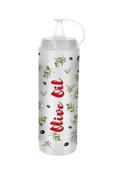 ® Şeffaf Kapaklı Sızdırmaz Yağlık Sosluk Şişesi Plastik Yağdanlık Master Chef AP-9471