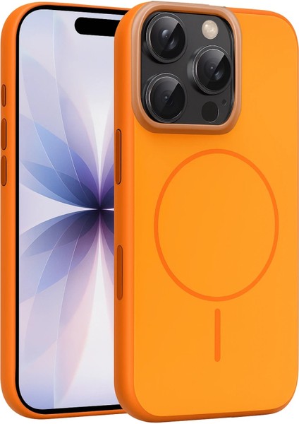 CPT05 Apple iPhone 16 Pro Max Neva Magsafe Kapak - Turuncu