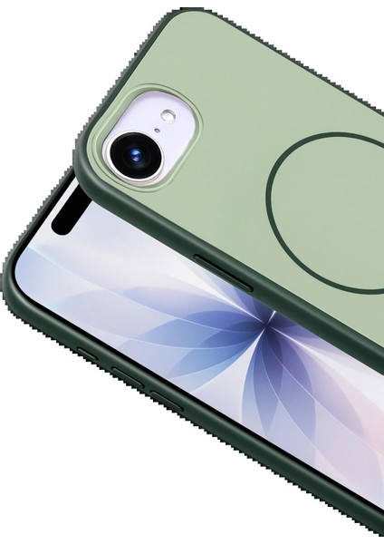 CPT05 Apple iPhone 16E Neva Magsafe Kapak - Koyu Yeşil fiyatları
