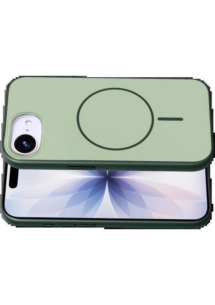 CPT05 Apple iPhone 16E Neva Magsafe Kapak - Koyu Yeşil modelleri