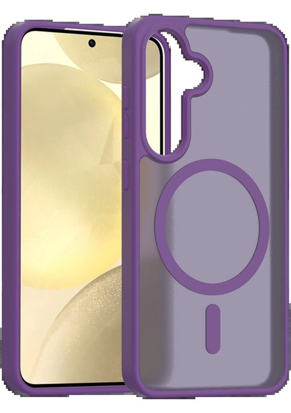 CPT05 Samsung Galaxy S25 Fe Jota Magsafe Kapak - Derin Mor