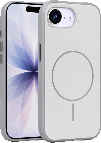CPT05 Apple iPhone 16E Neva Magsafe Kapak - Gri