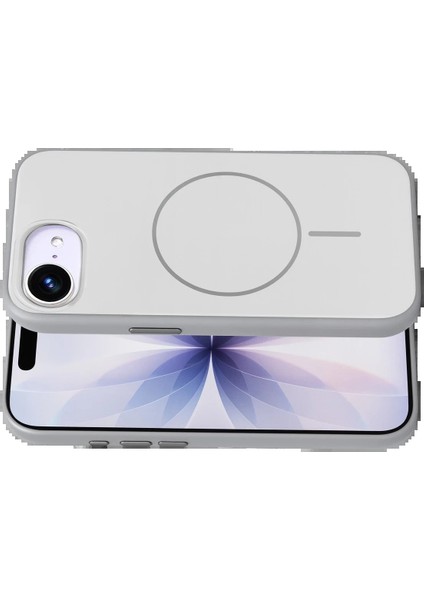 CPT05 Apple iPhone 16E Neva Magsafe Kapak - Gri modelleri