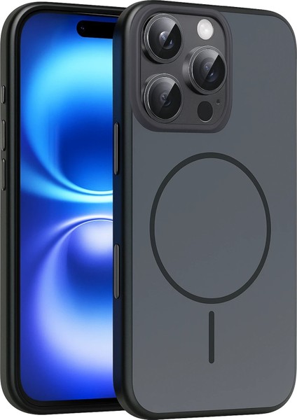CPT05 Apple iPhone 16 Pro Max Neva Magsafe Kapak - Siyah