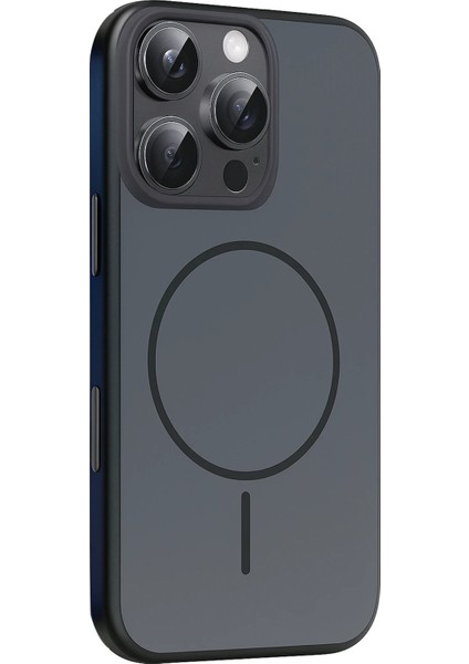CPT05 Apple iPhone 16 Pro Max Neva Magsafe Kapak - Siyah modelleri