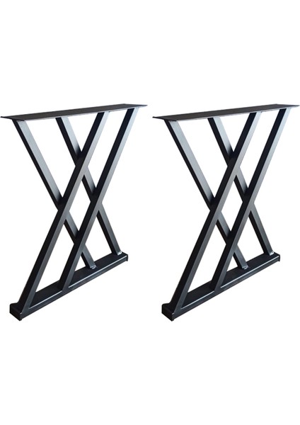 Sehpa Ayağı Masif Ahşap Kütük Orta Sehpa Ayakları Metal Ayak