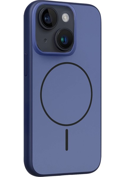 CPT05 Apple iPhone 14 Neva Magsafe Kapak - Lacivert modelleri