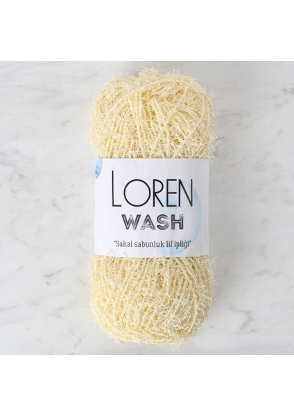 Loren Wash Açık Sarı El Örgü Ipi - R083 - 34037